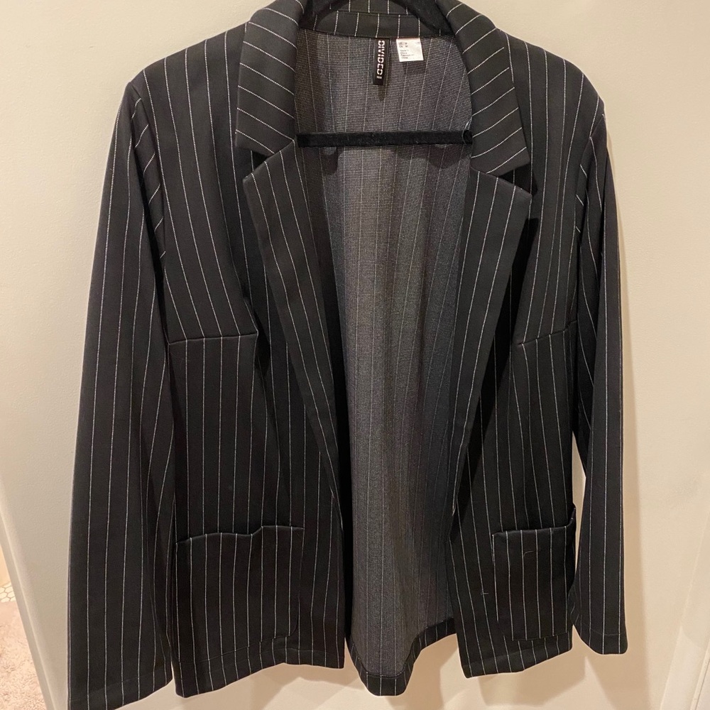 Navy Blue Pin Stripped Blazer from H&M!